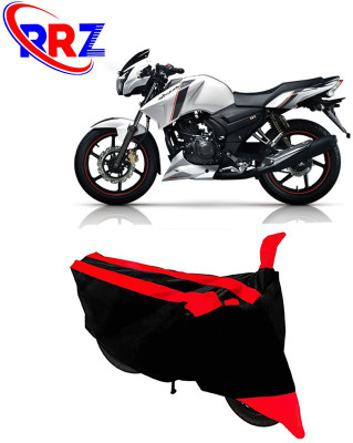 RRZ Waterproof Two Wheeler Cover for TVS(Apache 150, Black, Red)
