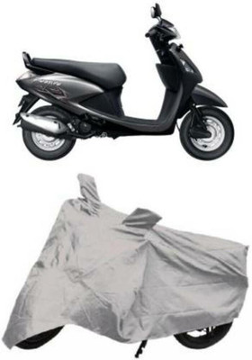 HMS Two Wheeler Cover for Hero(Pleasure, Silver)