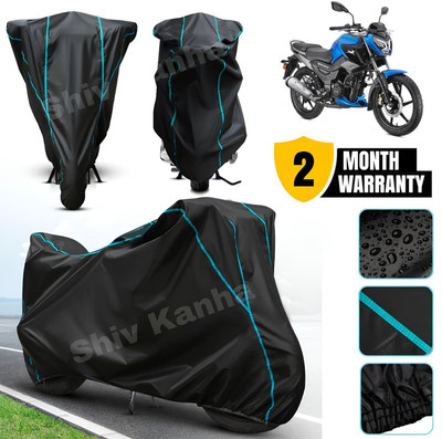 AutoGalaxy Waterproof Two Wheeler Cover for TVS(Raider, Black, Blue)