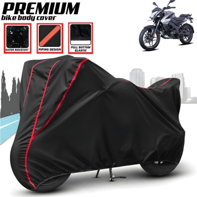 Mwiss Waterproof Two Wheeler Cover for Bajaj(Pulsar NS 160, Black, Red)