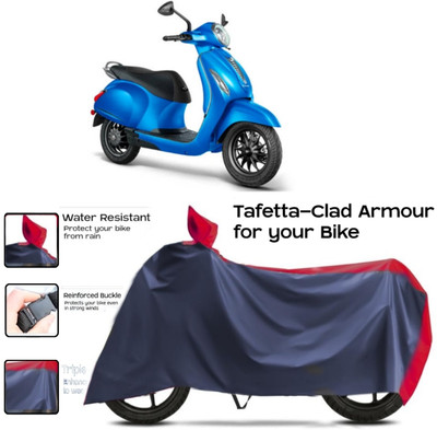 WMIZEXA Two Wheeler Cover for Bajaj(New Chetak, Red, Blue)