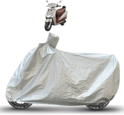 Caronix Waterproof Two Wheeler Cover for Hero(Destini 125, Silver)