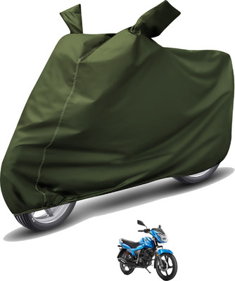 Caronix Waterproof Two Wheeler Cover for TVS(Victor GLX, Green)