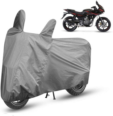 HMS Two Wheeler Cover for Bajaj(Pulsar 220F, Grey)