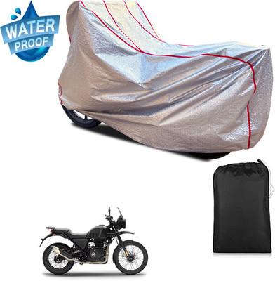 PAGORA Waterproof Two Wheeler Cover for Royal Enfield(Himalayan, Silver)