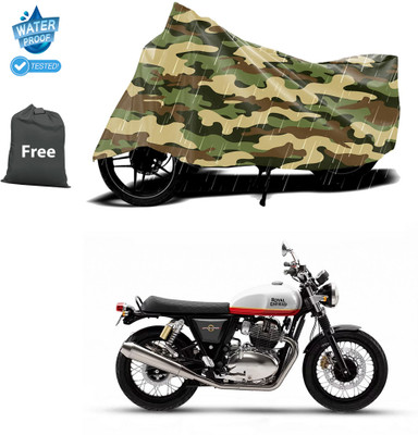 CODOKI Waterproof Two Wheeler Cover for Royal Enfield(Interceptor 650, Yellow)