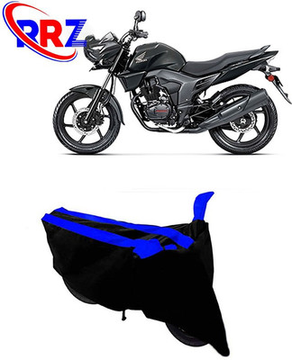 RRZ Waterproof Two Wheeler Cover for Honda(CB Trigger, Black, Blue)