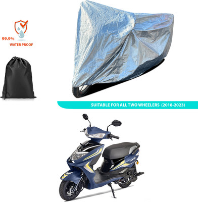 CODOKI Waterproof Two Wheeler Cover for Ampere(Zeal, Silver)