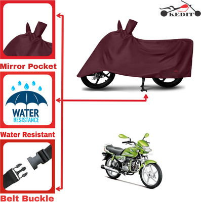 AASHTIK MART Two Wheeler Cover for Hero(HF Deluxe Eco, Maroon)