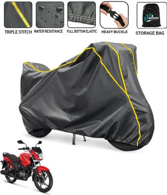 AUTOBIRSA Waterproof Two Wheeler Cover for Hero(Glamour i3s BS6, Grey)