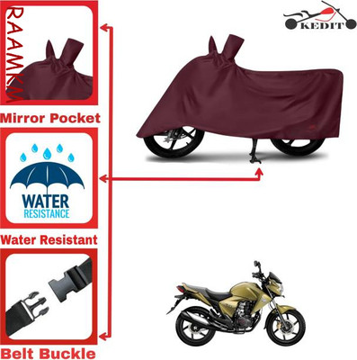 LIFE TO HUB Two Wheeler Cover for Hero, Honda, Bajaj, Ather, TVS, Yamaha(XL 100 Comfort BS6, Maroon)