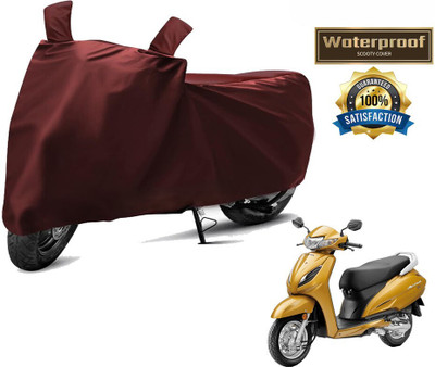 DeepShakshi AUTOMOTIVE Waterproof Two Wheeler Cover for Honda(Activa 125, Maroon)