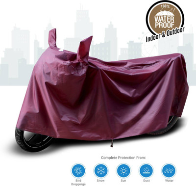 AASHTIK MART Two Wheeler Cover for TVS(Scooty Pep+, Maroon)