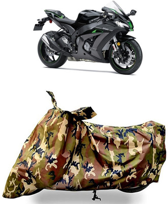 VESMEI Waterproof Two Wheeler Cover for Kawasaki(Ninja ZX-10R SE, Multicolor)