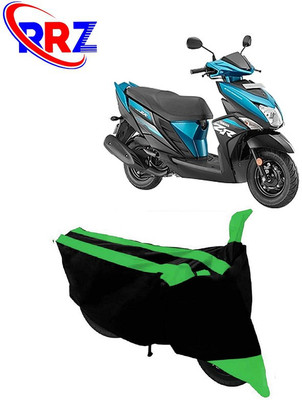 RRZ Waterproof Two Wheeler Cover for Yamaha(Ray ZR, Black, Green)