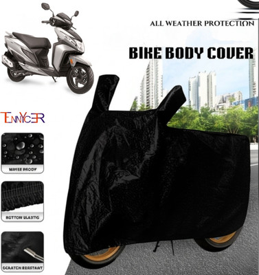 TENNYCER Waterproof Two Wheeler Cover for Honda(Dio, Black)