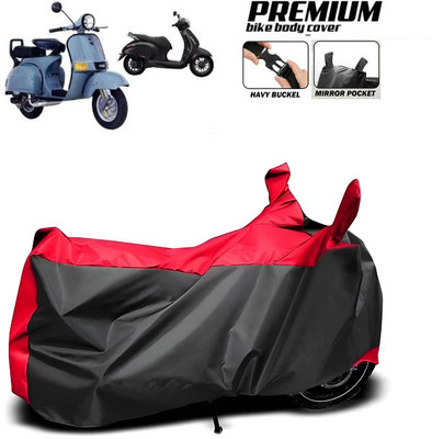 smwzxyu Waterproof Two Wheeler Cover for Bajaj(Chetak, Red, Black)