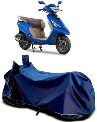 AASHTIK MART Two Wheeler Cover for TVS(Scooty Zest 110, Blue)