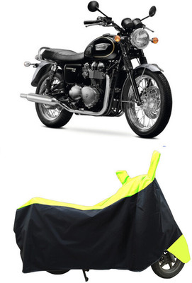 Coxtor Waterproof Two Wheeler Cover for Triumph(Bonneville T120 Black, Yellow)