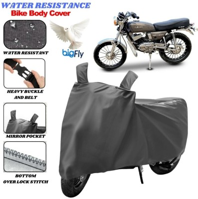 Big fly Two Wheeler Cover for Yamaha(RX 100, Grey)