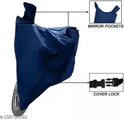 gurukul mart Waterproof Two Wheeler Cover for DSK Benelli(Avenger, Blue)