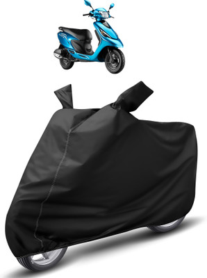 Auto Hub Waterproof Two Wheeler Cover for TVS(Zest, Black)