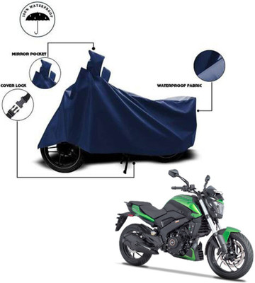 DeepShakshi AUTOMOTIVE Two Wheeler Cover for Bajaj(Dominar 400, Blue)