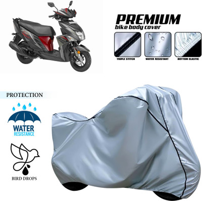 PAGORA Waterproof Two Wheeler Cover for Yamaha(Cygnus Ray ZR, Silver)