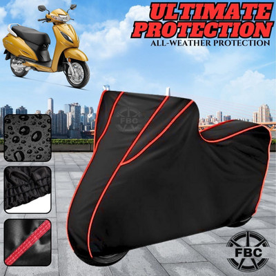 AUTOCAD Waterproof Two Wheeler Cover for Honda(Activa 6G, Black)