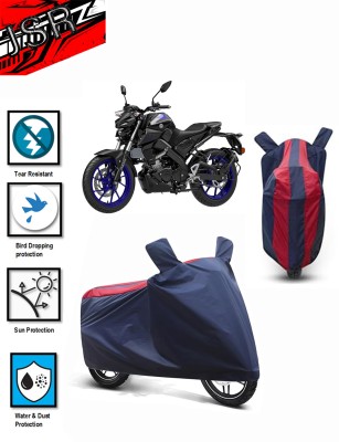 J S R Waterproof Two Wheeler Cover for Yamaha(MT 15, Blue, Red)