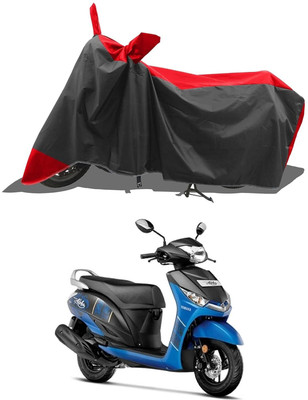 KEDIT Two Wheeler Cover for Yamaha(Alpha, Red, Black)