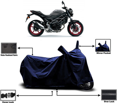 Amexride Two Wheeler Cover for Suzuki(SV650 BS6, Blue)