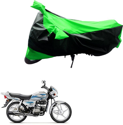 Mdstar Waterproof Two Wheeler Cover for Hero(Splendor, Black, Green)