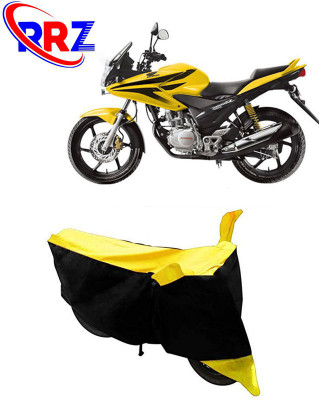 RRZ Waterproof Two Wheeler Cover for Honda(CBF, Black, Yellow)