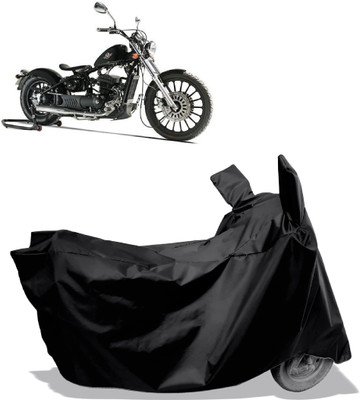 Amexride Two Wheeler Cover for Royal Enfield(Bobber 350, Black)