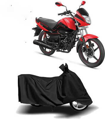 Mdstar Waterproof Two Wheeler Cover for Hero(Splendor I Smart, Black)