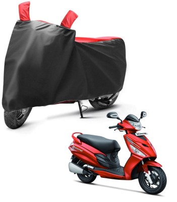 sowelar Waterproof Two Wheeler Cover for Hero(Maestro Edge, Black, Red)