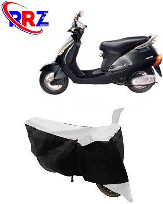 RRZ Waterproof Two Wheeler Cover for Kinetic(Nova EX, Black, White)