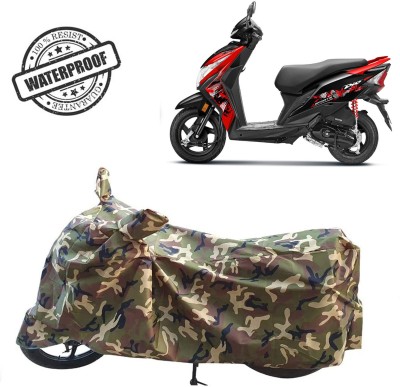 ROYAL AUTO MART Waterproof Two Wheeler Cover for Honda(Dio, Green, Multicolor)