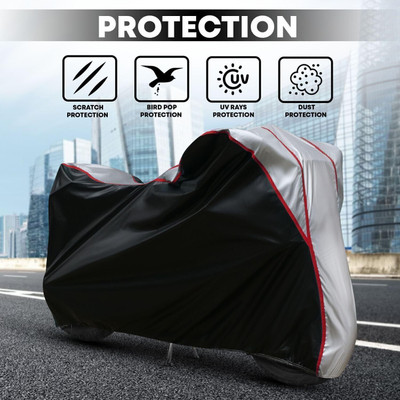 Shiv Kanha Waterproof Two Wheeler Cover for Bajaj(Avenger, Black)