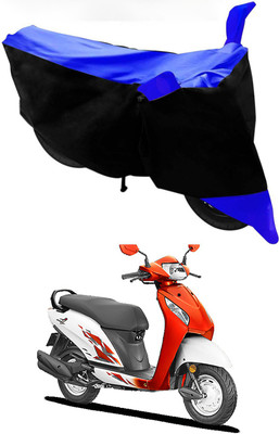 Furious3D Two Wheeler Cover for Honda(Activa, Blue, Black)