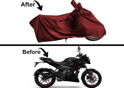 Archistylo Waterproof Two Wheeler Cover for Bajaj(Pulsar 160 NS DTS-i, Maroon)