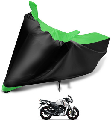 Euro Care Waterproof Two Wheeler Cover for Bajaj(Pulsar 200 NS DTS-i, Black, Green)
