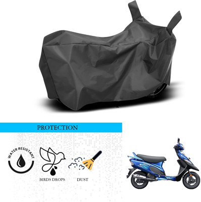 GOSHIV-car and bike accessories Waterproof Two Wheeler Cover for TVS(Scooty Pep Plus, Black)