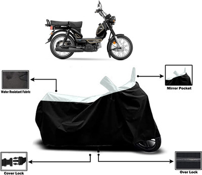 Amexride Two Wheeler Cover for TVS(XL 100 Heavy Duty, White)