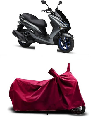Coxtor Waterproof Two Wheeler Cover for Yamaha(Majesty S 155 maxi BS6, Maroon)