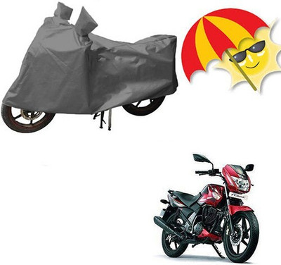 MMSSTAR Waterproof Two Wheeler Cover for TVS(Heavy Duty Super XL, Grey)