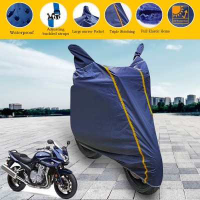 GARREGE Waterproof Two Wheeler Cover for Suzuki(Bandit, Blue)