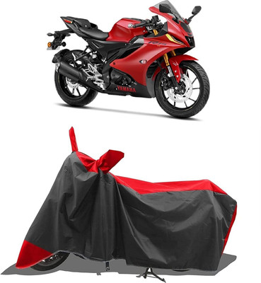 KANISHA ENTERPRISES Waterproof Two Wheeler Cover for Yamaha(R15 V3, Red, Black)