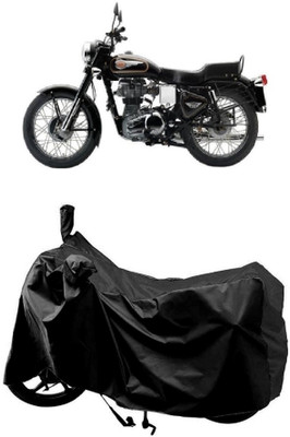 MMSSTAR Waterproof Two Wheeler Cover for Royal Enfield(Bullet 350 Twinspark, Black)